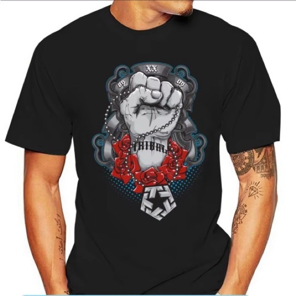 Tribal Gear Fist Graphics Tee Shirt (S) - Picture 1 of 6